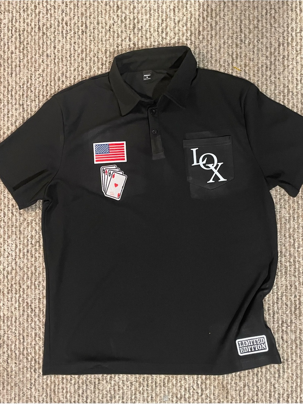 The LOX Black Men's Polo Shirt Filthy America 2016 Large pre-owed